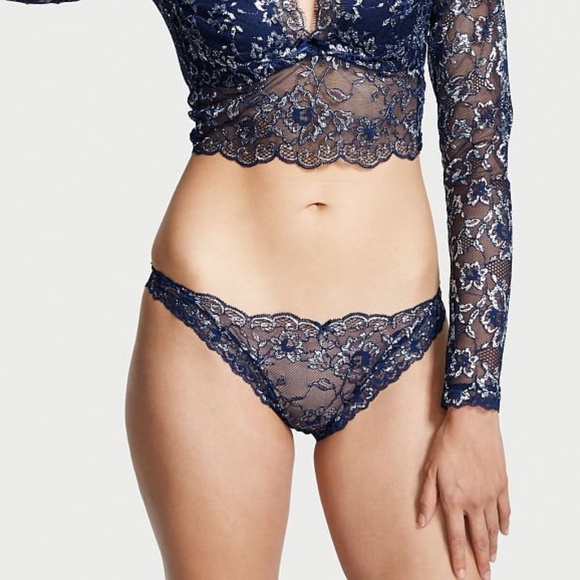 Victoria's Secret Dream Angels Allure Shine Cheekini Panty Ensign Large NEW - Picture 2 of 7